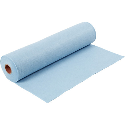 Bastelfilz, B 45 cm, Dicke 1,5 mm, 180-200 g, Hellblau, 5 m/ 1 Rolle von Diverse
