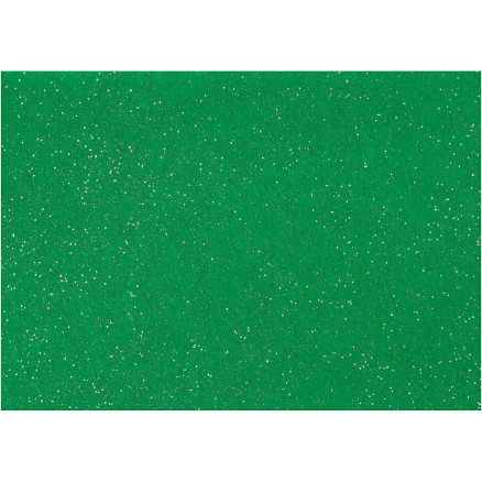Bastelfilz, A4, Blatt 210x297 mm, Dicke 1 mm, Grün, 10 Bl./ 1 Pck von Diverse