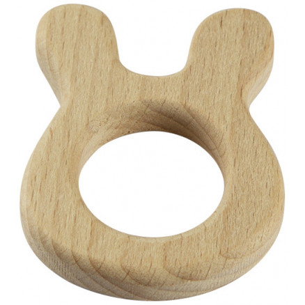 Holzring Kaninchen 4,8x6,1cm - 1 Stück von Diverse