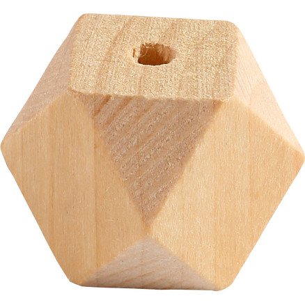 Bead in Diamantform, B 20 mm, Lochgröße 3 mm, 6 Stk/ 1 Pck von Diverse