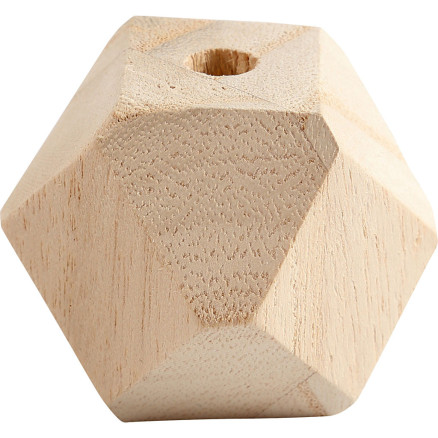 Bead in Diamantform, B 43 mm, Lochgröße 8 mm, 3 Stk/ 1 Pck von Diverse