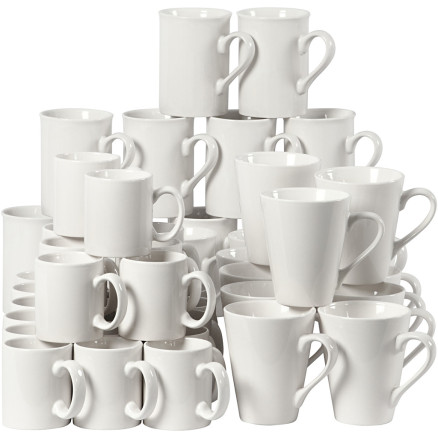 Becher, H 7-10 cm, Weiß, 48 Stk/ 1 Pck von Diverse