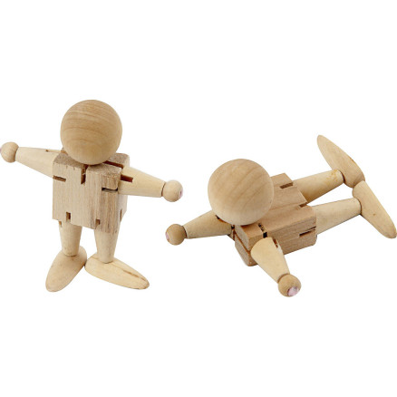 Bewegliche Figuren, H 8 cm, 5 Stk/ 1 Pck Bewegliche Figuren, H 8 cm, 5 Stk/ 1 Pck von Diverse