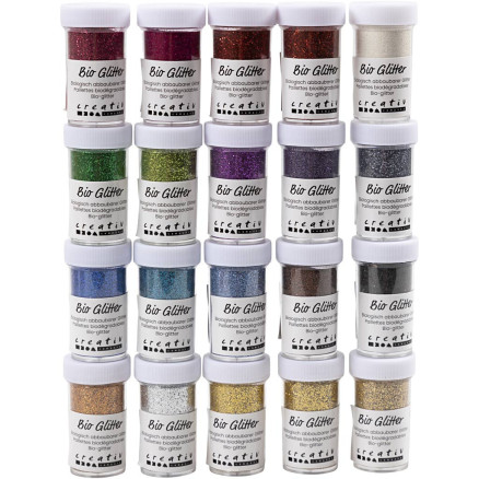 Bio Sparkles, Sortierte Farben, 20x27 ml/ 1 Pck Bio Sparkles, Sortierte Farben, 20x27 ml/ 1 Pck von Diverse