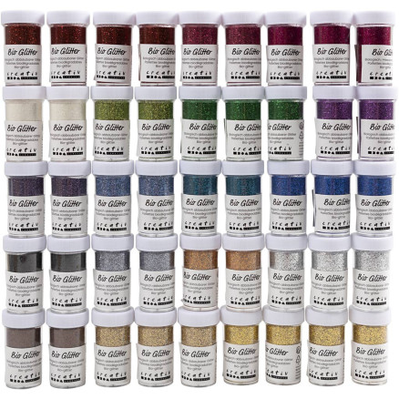 Bio Sparkles, Sortierte Farben, 46x27 ml/ 1 Pck von Diverse