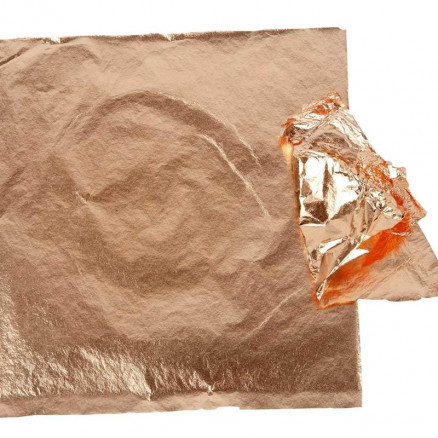 Blattmetall Imitat, Blatt 16x16cm, 25 Blatt, Kupfer von Diverse