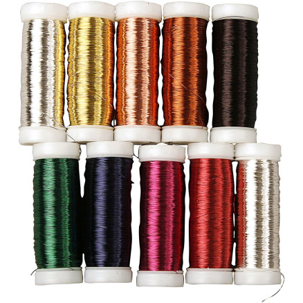 Blumendraht, Dicke 0,18 mm, 10x50 g/ 1 Pck von Diverse
