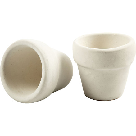 Blumentopf, H 4,6 cm, D 5,2 cm, Weiß, 48 Stk/ 1 Pck Blumentopf, H 4,6 cm, D 5,2 cm, Weiß, 48 Stk/ 1 Pck von Diverse