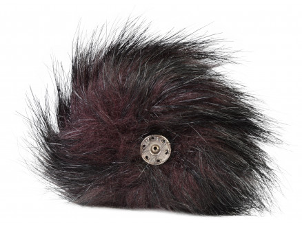 Pompon Quaste Acryl Aubergine 9-11 cm von Diverse