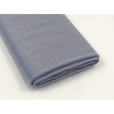 Brauttüll Nylon 42 Silber/Grau 280cm - 50cm von Diverse