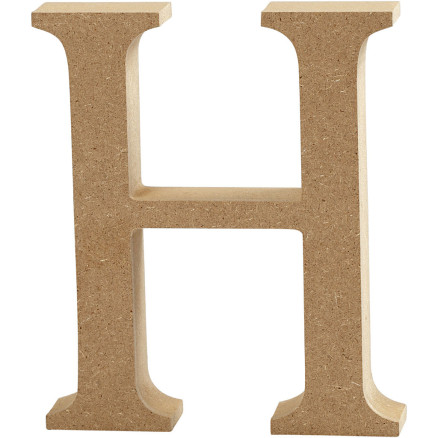 Buchstabe, H, H: 8 cm, Dicke 1,5 cm, 1 Stk. von Diverse
