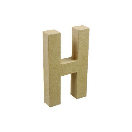 Buchstabe Karton H 20x11,5cm - 1 Stk von Diverse