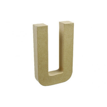 Buchstabe Karton U 20x11,5cm - 1 Stk von Diverse