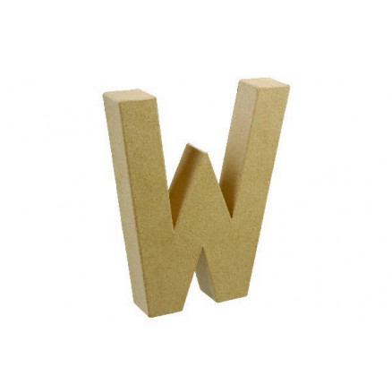 Buchstabe Karton W 20x11,5cm - 1 Stk von Diverse