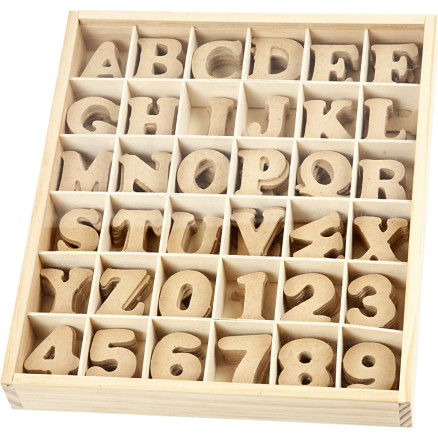Buchstaben & Zahlen, H 4 cm, Dicke 2,5 mm, 288 Stk/ 1 Pck Buchstaben & Zahlen, H 4 cm, Dicke 2,5 mm, 288 Stk/ 1 Pck von Diverse