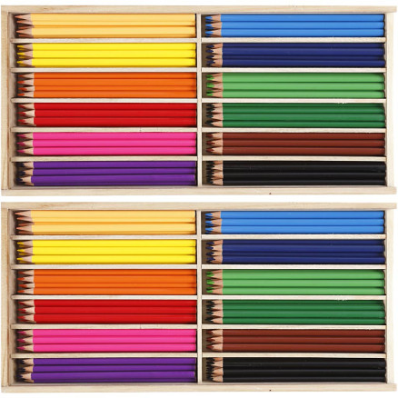 Buntstifte, Mine 3 mm, versch. Farben, 2x144 Stück / 1 Pk. Buntstifte, Mine 3 mm, versch. Farben, 2x144 Stück / 1 Pk. von Diverse