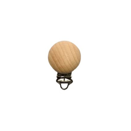 Hosenträgerclips Holz Natur 30 mm - 1 Stk von Diverse