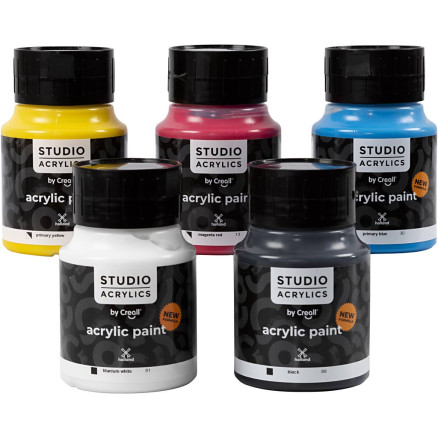 Creall Studio Acrylfarbe, Sortierte Farben, 5x500 ml/ 1 Pck Creall Studio Acrylfarbe, Sortierte Farben, 5x500 ml/ 1 Pck von Diverse