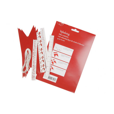DIY Flaggenrebe Dannebrog 6 Flaggen von Diverse