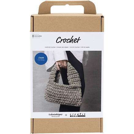 DIY Kit Crochet, Chunky Tasche, olivgrün, 1 Pk. von Diverse