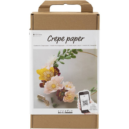 DIY Kit Krepppapier, Kranz, Stretch/Krepp: 180%, 1 Pk. von Diverse