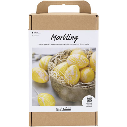 DIY Kit Marmorierung, Rosa, Gelb, 1 Pk. von Diverse