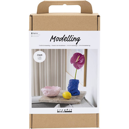 DIY Kit Modellieren, Vase und Schale, 1 Pk. DIY Kit Modellieren, Vase und Schale, 1 Pk. von Diverse