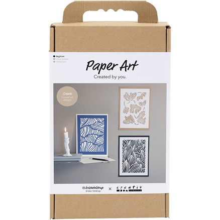 DIY Kit Paper Art, Bilder zum Aufhängen, off white, 1 Pk. von Diverse