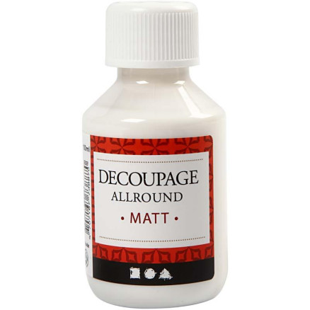 Découpage-Lack, Matt, 100 ml/ 1 Fl. von Diverse
