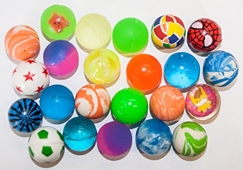 Diverse 100 x Flummis Flummi Springball 20 mm Bälle Ball Hüpfball Farben Muster von Diverse