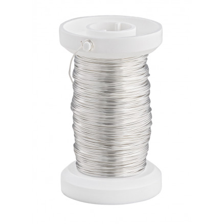 Draht/ Blumendraht Silber 0,40mm - 40m von Diverse