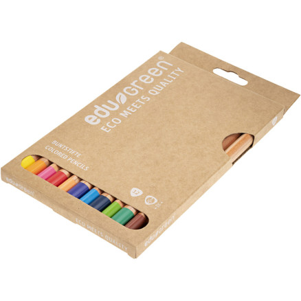 Edugreen Heavy-Duty Buntstifte, Stärke 10 mm, Mine 5 mm, versch. Farben, 12 Stück / 1 Pk. von Diverse