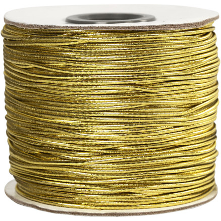 Elastikband, Dicke 1 mm, Gold, 100 m/ 1 Rolle von Diverse