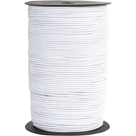 Elastische Schnur, Dicke 2 mm, Weiß, 250 m/ 1 Rolle Elastische Schnur, Dicke 2 mm, Weiß, 250 m/ 1 Rolle von Diverse