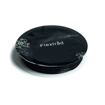 Elastisches/flexibles Zwirn Schwarz 0,5mm 8m von Diverse