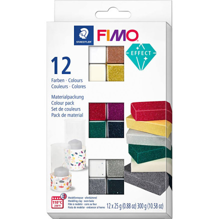 FIMO® Effekt, versch. Farben, 12x25 g/ 1 Pk. von Diverse