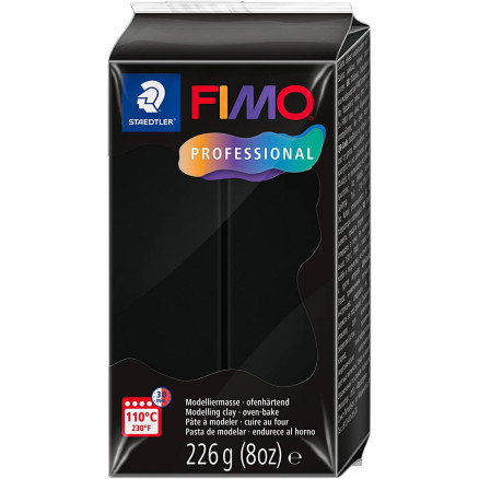 FIMO® Professional Jewellery Clay, Schwarz, 226 g/ 1 Pck von Diverse