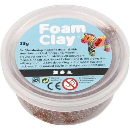 Foam Clay® , Braun, 35 g/ 1 Dose von Diverse