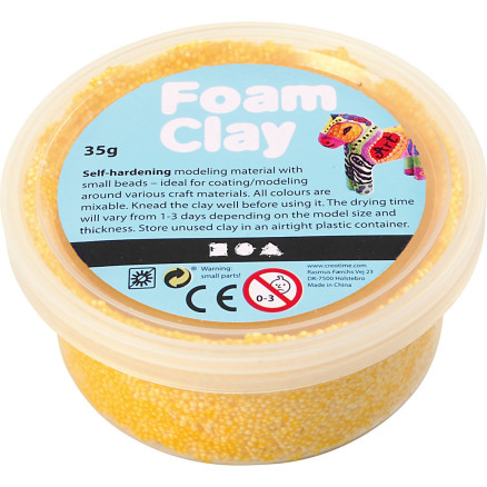 Foam Clay® , Gelb, 35 g/ 1 Dose von Diverse