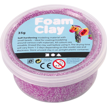 Foam Clay® , Neonlila, 35 g/ 1 Dose von Diverse