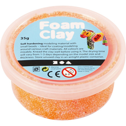 Foam Clay® , Neonorange, 35 g/ 1 Dose von Diverse