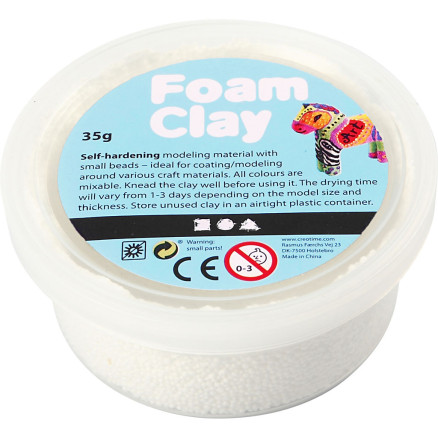 Foam Clay® , Weiß, 35 g/ 1 Dose von Diverse