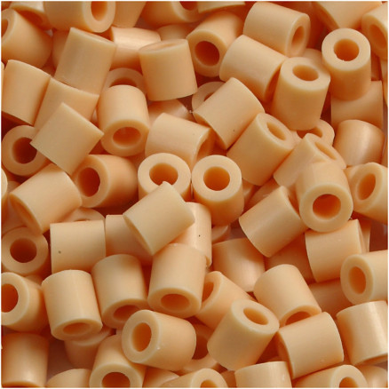 Fotoperlen, Größe 5x5 mm, Lochgröße 2,5 mm, medium, Hellbeige (7), 6000 Stk/ 1 Pck von Diverse
