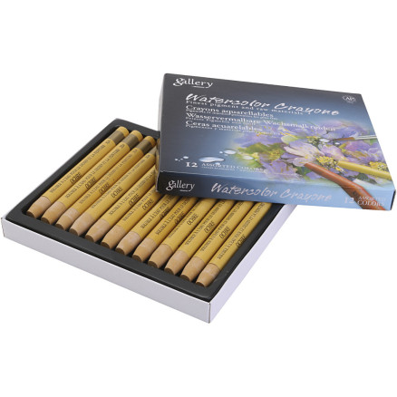 Gallery Aquarell-Kreide, Ockergelb, 12 Stk/ 1 Pck Gallery Aquarell-Kreide, Ockergelb, 12 Stk/ 1 Pck von Diverse