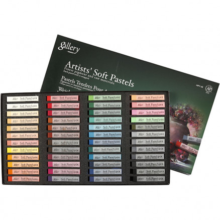 Gallery weiche Künstlerpastelle, Set, Stärke: 10 mm, L 6,5 cm, 48 Stck., Sortierte Farben von Diverse
