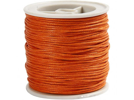 Garn für Lucet oder Strickgabel gewachst Orange 1mm 40m Garn für Lucet oder Strickgabel gewachst Orange 1mm 40m von Diverse