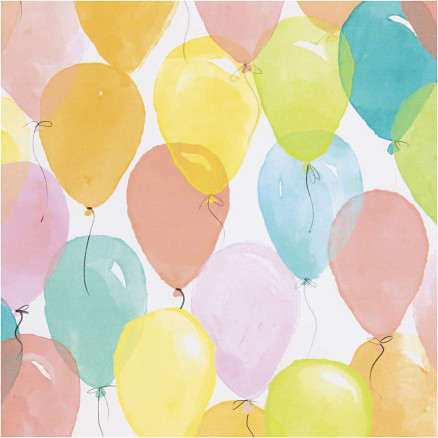 Geschenkpapier, Ballons, B 50 cm, 80 g, Pastellfarben, 100 m/ 1 Rolle Geschenkpapier, Ballons, B 50 cm, 80 g, Pastellfarben, 100 m/ 1 Rolle von Diverse