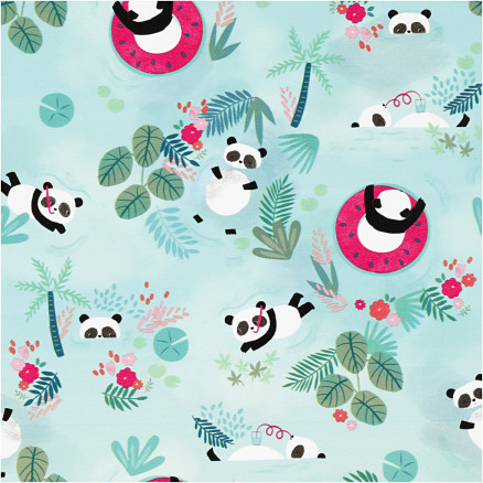 Geschenkpapier, Pandas, B: 50 cm, 80 g, 100 m/ 1 rl. Geschenkpapier, Pandas, B: 50 cm, 80 g, 100 m/ 1 rl. von Diverse