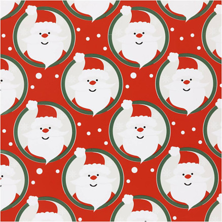 Geschenkpapier, Weihnachtsmann, B 50 cm, 80 g, Rot, 100 m/ 1 Rolle Geschenkpapier, Weihnachtsmann, B 50 cm, 80 g, Rot, 100 m/ 1 Rolle von Diverse