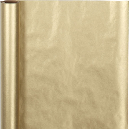 Geschenkpapier , B 50 cm, 60 g, Gold, 5 m/ 1 Rolle von Diverse